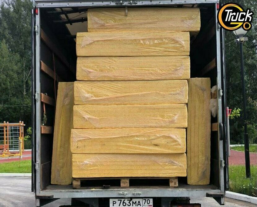 Доставка утеплителя и пенопласта из Новосибирска, Кемерово в Томск на Газели