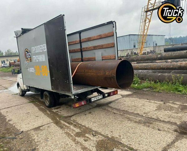 Доставка трубы шесть метров и стройматериалов на Газели в Томске (от 1 кг до 2.5 т)